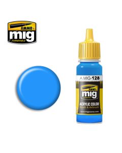Mig Akrylmaling, ammo-by-mig-jimenez-0128-cyan-acrylic-paint-17-ml, MIG0128