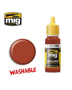 Mig Akrylmaling, ammo-by-mig-jimenez-0109-washable-rust-washable-paint, MIG0109