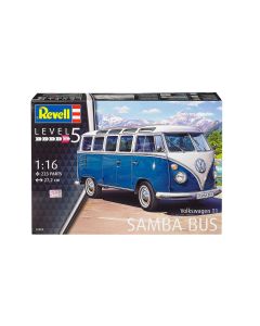 Plastbyggesett, revell-07009-volkswagen-type-2-t1-samba-bus-scale-1-16, REV07009