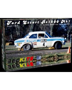 Plastbyggesett, Ford Escort Rs 1600 Mk1 1/24 Roger Clark, BEL007