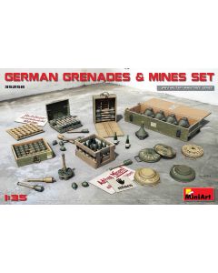 Plastbyggesett, miniart-35258-german-grenades-and-mines-scale-1-35, MIA35258