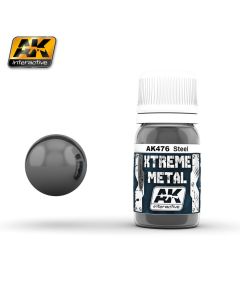 AK Interaktive, ak-interactive-ak-476-xtreme-metal-steel-30-ml, AKI476