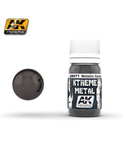 AK Interaktive, ak-interactive-ak-671-xtreme-metal-metallic-smoke-30-ml, AKI671