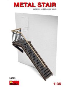 Plastbyggesett, miniart-35525-metal-stair-scale-1-35, MIA35525