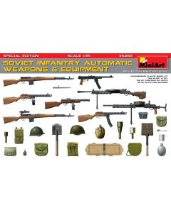 Plastbyggesett, miniart-35268-soviet-infantry-automatic-weapons-and-equipment-scale-1-35, MIA35268