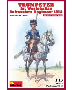 Plastbyggesett, miniart-16033-trumpeter-1st-westphalian-cuirassiers-regiment-1813-scale-1-16, MIA16033