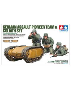 Plastbyggesett, tamiya-35357-german-assault-pioneer-team-and-goliath-set-scale-1-35, TAM35357