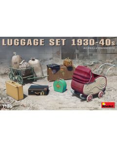 Plastbyggesett, miniart-35582-luggage-set-1930-40s-scale-1-35, MIA35582
