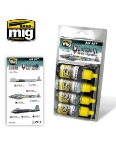 Mig Akrylmaling, ammo-by-mig-jimenez-7220-luftwaffe-mid-war-nightfighters-acrylic-paint-set, MIG7220
