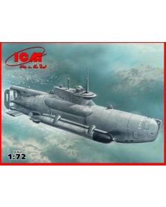 Plastbyggesett, icm-s-007-u-boat-type-xxviib-seehund-late-wwii-german-midget-submarine-scale-1-72, ICMS007