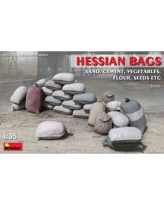 Plastbyggesett, miniart-35586-hessian-bags-scale-1-35, MIA35586