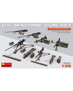 Plastbyggesett, miniart-37047-us-machine-gun-set-scale-1-35, MIA37047