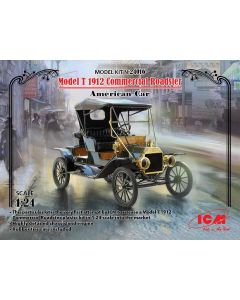 Plastbyggesett, icm-24016-ford-t-1912-commercial-roadster, ICM24016
