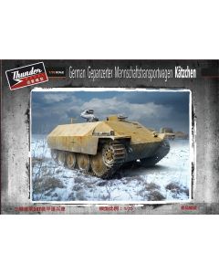 Plastbyggesett, thunder-model-tm-35104-german-gepanzerter-mannschafstransportwagen-katzchen, THU35104