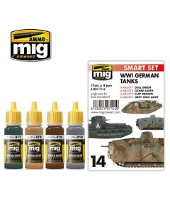 Mig Akrylmaling, ammo-by-mig-jimenez-7144-wwi-german-tanks, MIG7144