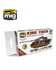 Mig Akrylmaling, ammo-by-mig-jimenez-7165-king-tiger-vol-i-interior-colors, MIG7165