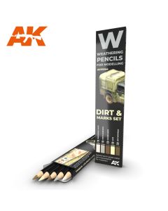 AK Interaktive, ak-interactive-10044-weathering-pencils-for-modelling-dirt-and-marks-set, AKI10044