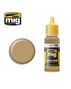 Mig Akrylmaling, ammo-by-mig-jimenez-138-dessert-yellow-acrylic-paint-17-ml, MIG0138
