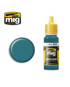 Mig Akrylmaling, ammo-by-mig-jimenez-251-russian-blue-amt-7-acrylic-paint-17-ml, MIG0251