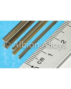 Metallprofiler, albion-alloys-ib4-brass-i-beam-4-x-2-mm, ALBIB4