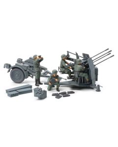 Plastbyggesett, tamiya-32554-german-20mm-flakvierling-38-scale-1-48, TAM32554