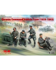 Plastbyggesett, icm-35644-german-command-vehicle-crew-1939-1942-scale-1-35, ICM35644