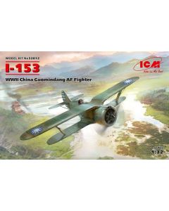 Plastbyggesett, icm-32012-i-153-wwii-china-guomindang-fighter-scale-1-32, ICM32012
