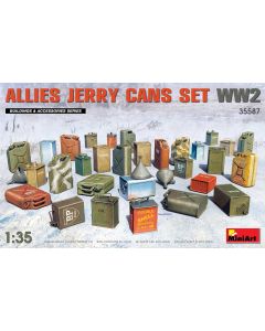 Plastbyggesett, miniart-35587-allies-jerry-cans-set-wwii-scale-1-35, MIA35587
