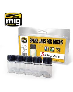 Mig, ammo-by-mig-jimenez-mig8033-spare-jars-for-mixes-5-pcs-35-ml, MIG8033
