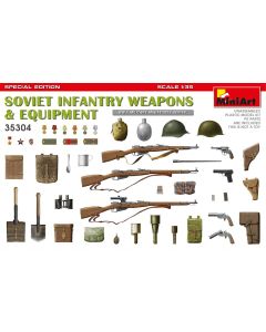 Plastbyggesett, miniart-35304-soviet-infantry-weapons-and-equipment-scale-1-35, MIA35304