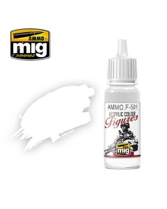 Mig Akrylmaling, ammo-by-mig-jimenez-f-501-white-for-figures-acrylic-figure-miniature-paint-17-ml, MIGF501