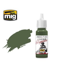 Mig Akrylmaling, ammo-by-mig-jimenez-f-503-dark-olive-green-fs-34130-acrylic-figure-miniature-paint-17-ml, MIGF503