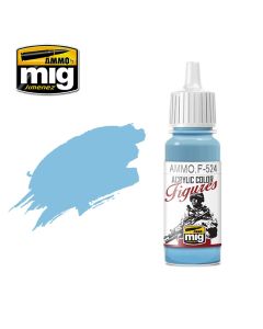 Mig Akrylmaling, ammo-by-mig-jimenez-f-524-light-sky-blue-acrylic-figure-miniature-paint-17-ml, MIGF524