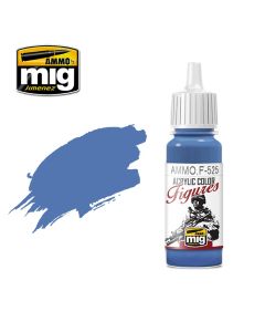 Mig Akrylmaling, ammo-by-mig-jimenez-f-525-medium-blue-acrylic-figure-miniature-paint-17-ml, MIGF525