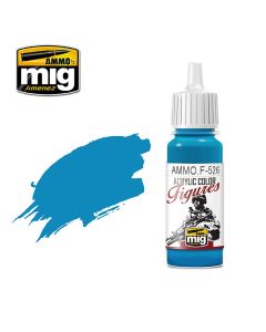 Mig Akrylmaling, ammo-by-mig-jimenez-f-526-cyan-acrylic-figure-miniature-paint-17-ml, MIGF526