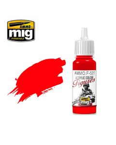 Mig Akrylmaling, ammo-by-mig-jimenez-f-527-pure-red-acrylic-figure-miniature-paint-17-ml, MIGF527