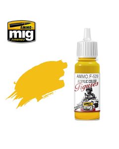 Mig Akrylmaling, ammo-by-mig-jimenez-f-529-pure-yellow-acrylic-figure-miniature-paint-17-ml, MIGF529