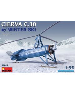 Plastbyggesett, miniart-41014-cierva-c-30-with-ski-swedish-version-scale-1-35, MIA41014