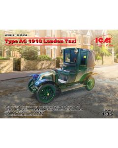 Plastbyggesett, icm-35658-1910-type-ag-london-taxi-scale-1-35, ICM35658