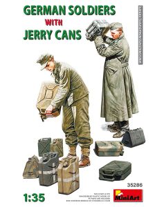 Plastbyggesett, miniart-35286-german-soldiers-with-jerry-cans-scale-1-35, MIA35286