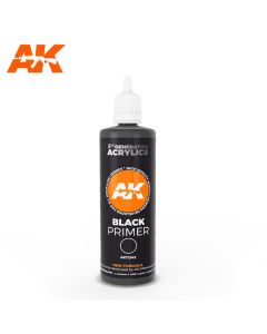AK Interaktive, ak-interactive-ak11242-black-primer-100ml-third-generation-acrylics, 11242
