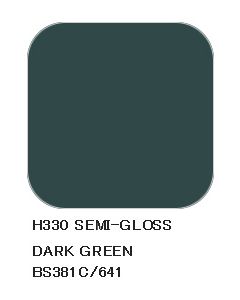 Mr. Hobby, mr-hobby-h-330-dark-green-bs381c-641-10-ml-aqueous-hobby-color, MRHH330