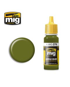 Mig Akrylmaling, Mitsubishi Interior Green, Acrylic Paint (17 ml), MIG0270
