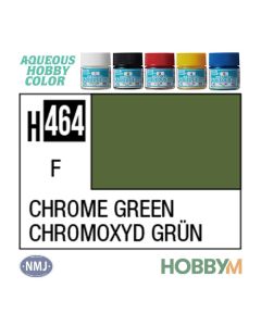 Mr. Hobby, mr-hobby-h-464-chrome-green-10-ml-aqueous-hobby-color, MRHH464