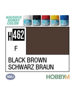 Mr. Hobby, mr-hobby-h-464-black-brown-10-ml-aqueous-hobby-color, MRHH462