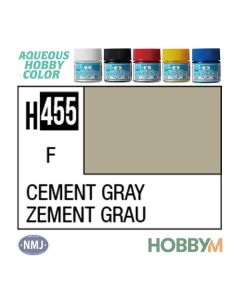 Mr. Hobby, mr-hobby-h-455-cement-gray-10-ml-aqueous-hobby-color, MRHH455