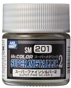 Mr. Hobby, mr-hobby-sm-201-super-fine-silver-2-mr-color-super-metallic-colors-2-10-ml, MRHSM201