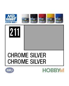 Mr. Hobby, mr-hobby-mc-211-chrome-silver-mr-metal-color-10-ml, MRHMC211