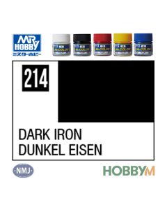 Mr. Hobby, mr-hobby-mc-214-dark-iron-mr-metal-color-10-ml, MRHMC214