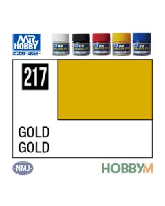 Mr. Hobby, mr-hobby-mc-217-gold-mr-metal-color-10-ml, MRHMC217
